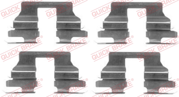 Kit accessori, Pastiglia freno - 109-1619 QUICK BRAKE