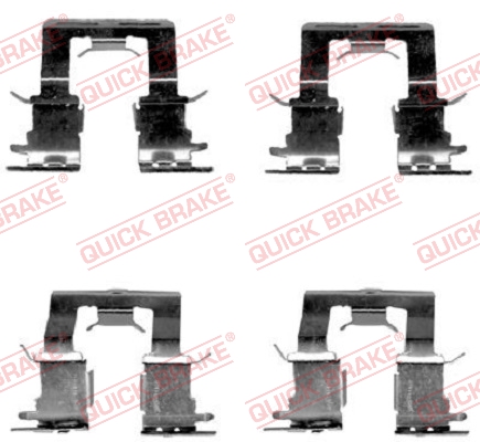 Kit accessori, Pastiglia freno - 109-1620 QUICK BRAKE