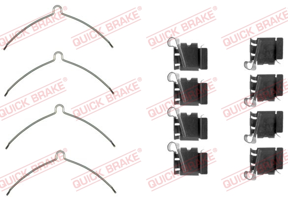 Accessory Kit, disc brake pad - 109-1622 QUICK BRAKE