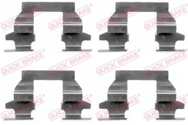 Комплектующие, колодки дискового тормоза - 109-1625 QUICK BRAKE
