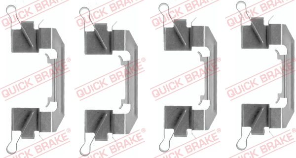 Kit accessori, Pastiglia freno - 109-1626 QUICK BRAKE