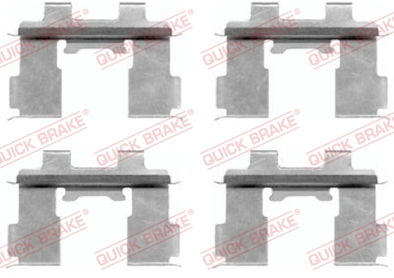 Kit accessori, Pastiglia freno - 109-1630 QUICK BRAKE