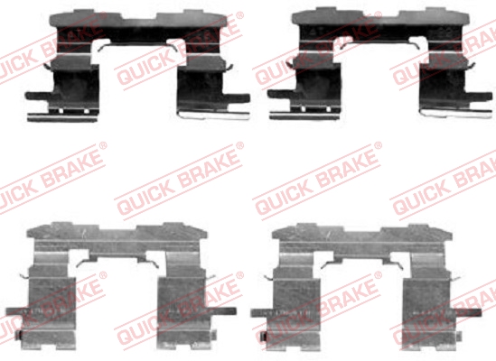 Accessory Kit, disc brake pad - 109-1631 QUICK BRAKE