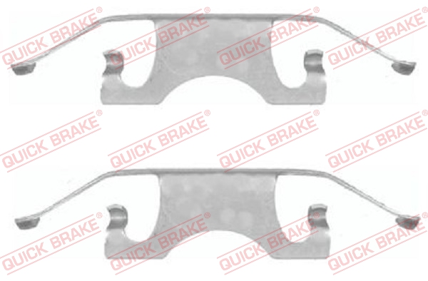 Accessory Kit, disc brake pad - 109-1640 QUICK BRAKE