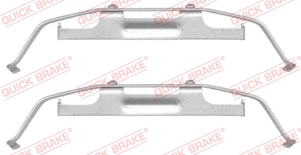 Accessory Kit, disc brake pad - 109-1642 QUICK BRAKE
