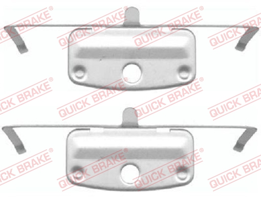 Zubehörsatz, Scheibenbremsbelag - 109-1644 QUICK BRAKE