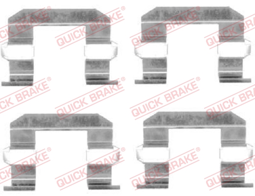 Kit accessori, Pastiglia freno - 109-1645 QUICK BRAKE