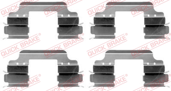 Kit accessori, Pastiglia freno - 109-1648 QUICK BRAKE