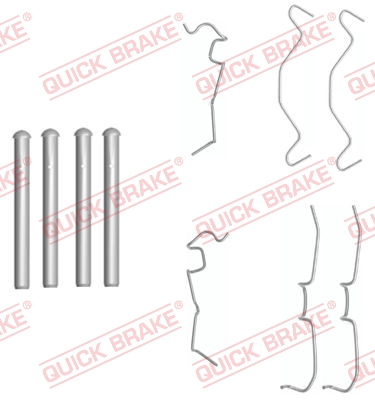 Kit accessori, Pastiglia freno - 109-1650 QUICK BRAKE