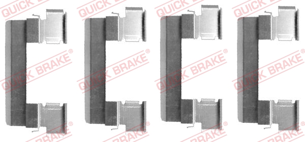 Kit accessori, Pastiglia freno - 109-1655 QUICK BRAKE