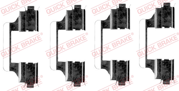 Accessory Kit, disc brake pad - 109-1656 QUICK BRAKE