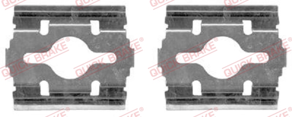 Accessory Kit, disc brake pad - 109-1657 QUICK BRAKE