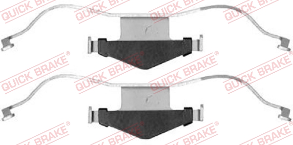 Kit accessori, Pastiglia freno - 109-1659 QUICK BRAKE