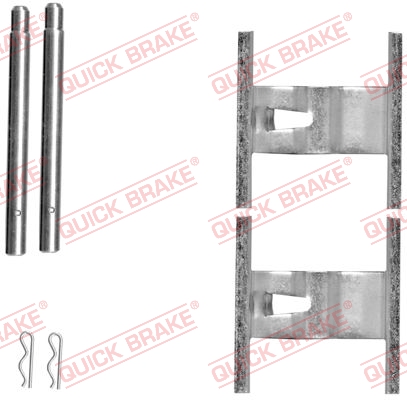 Kit accessori, Pastiglia freno - 109-1660 QUICK BRAKE