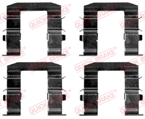 Kit accessori, Pastiglia freno - 109-1665 QUICK BRAKE
