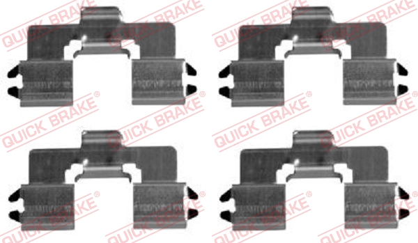 Kit accessori, Pastiglia freno - 109-1666 QUICK BRAKE