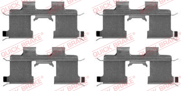 Accessory Kit, disc brake pad - 109-1667 QUICK BRAKE