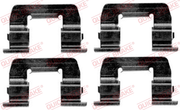 Kit accessori, Pastiglia freno - 109-1668 QUICK BRAKE