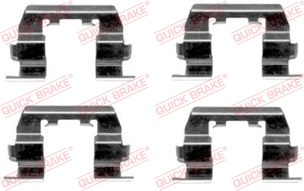 Kit accessori, Pastiglia freno - 109-1669 QUICK BRAKE