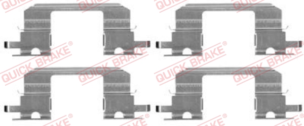 Kit accessori, Pastiglia freno - 109-1672 QUICK BRAKE