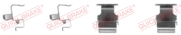 Kit accessori, Pastiglia freno - 109-1673 QUICK BRAKE