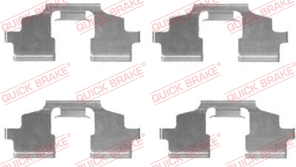 Accessory Kit, disc brake pad - 109-1675 QUICK BRAKE