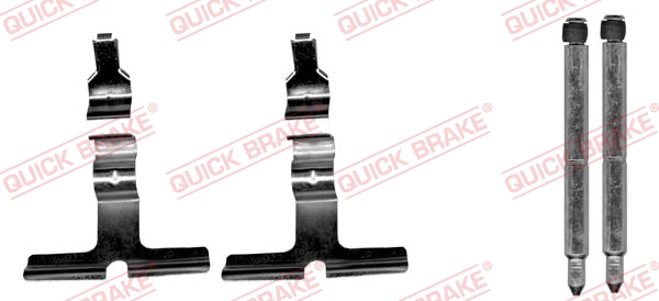 Kit accessori, Pastiglia freno - 109-1676 QUICK BRAKE