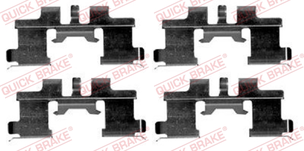 Комплектующие, колодки дискового тормоза - 109-1677 QUICK BRAKE
