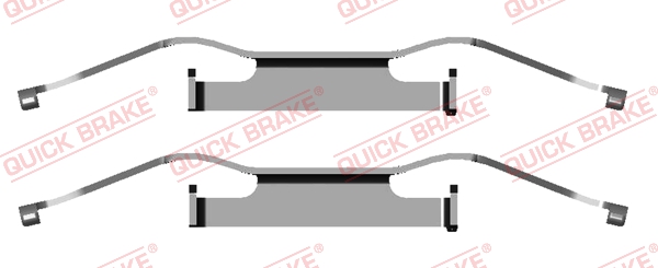 Kit accessori, Pastiglia freno - 109-1680 QUICK BRAKE
