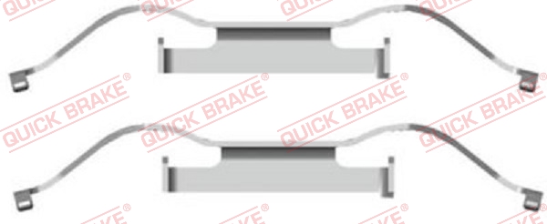 priedų komplektas, diskinių stabdžių trinkelės - 109-1681 QUICK BRAKE