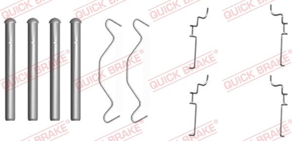 Accessory Kit, disc brake pad - 109-1683 QUICK BRAKE