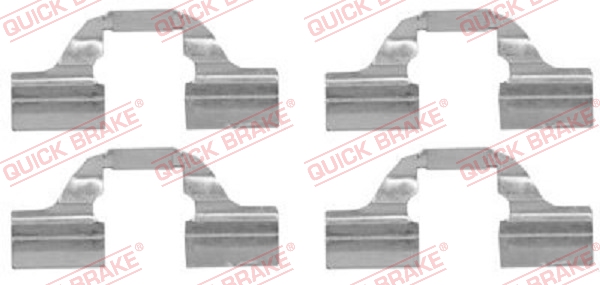 Kit accessori, Pastiglia freno - 109-1684 QUICK BRAKE