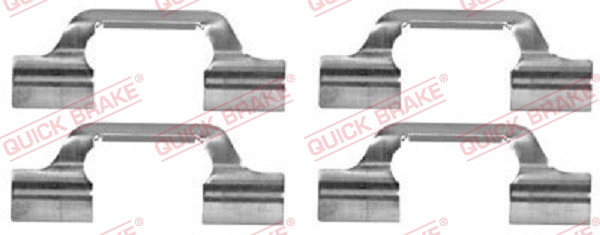 Kit accessori, Pastiglia freno - 109-1685 QUICK BRAKE