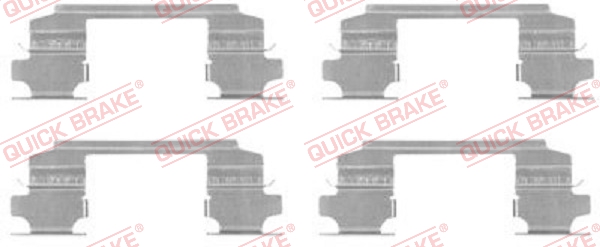 priedų komplektas, diskinių stabdžių trinkelės - 109-1686 QUICK BRAKE