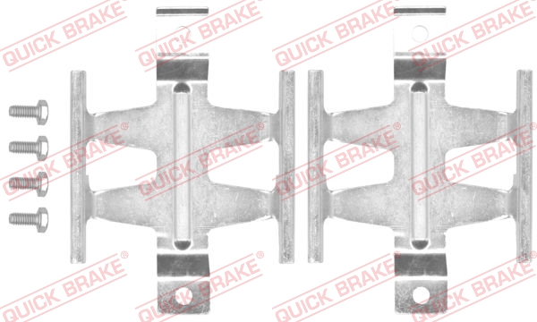 Accessory Kit, disc brake pad - 109-1687 QUICK BRAKE