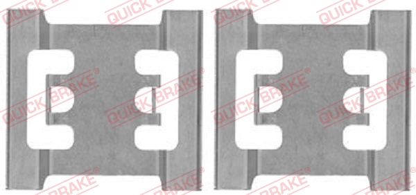 Accessory Kit, disc brake pad - 109-1688 QUICK BRAKE