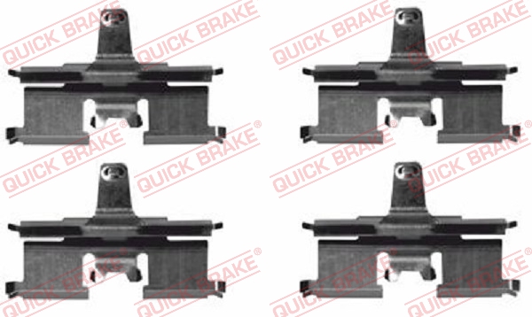 Kit accessori, Pastiglia freno - 109-1692 QUICK BRAKE
