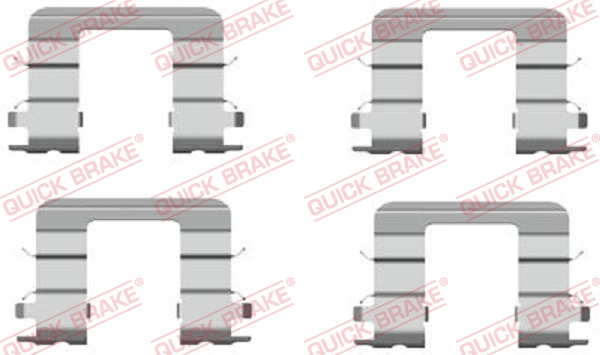 Accessory Kit, disc brake pad - 109-1696 QUICK BRAKE