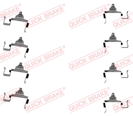 Kit accessori, Pastiglia freno - 109-1697 QUICK BRAKE