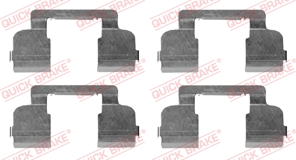 priedų komplektas, diskinių stabdžių trinkelės - 109-1698 QUICK BRAKE
