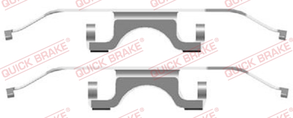 Kit accessori, Pastiglia freno - 109-1702 QUICK BRAKE