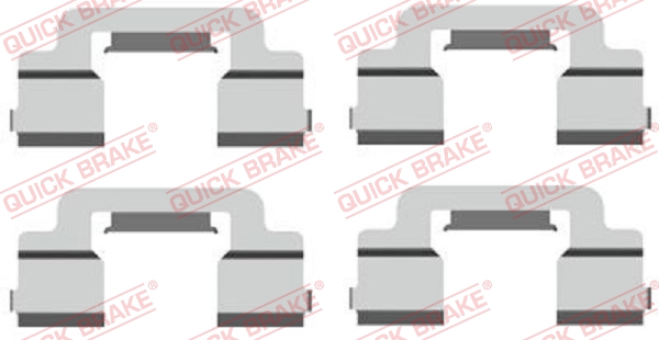 Kit accessori, Pastiglia freno - 109-1703 QUICK BRAKE