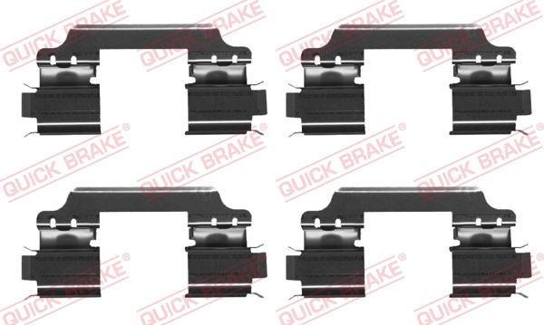 Kit accessori, Pastiglia freno - 109-1707 QUICK BRAKE