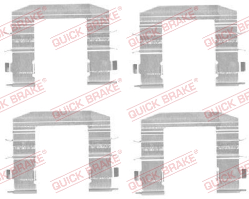 Accessory Kit, disc brake pad - 109-1708 QUICK BRAKE
