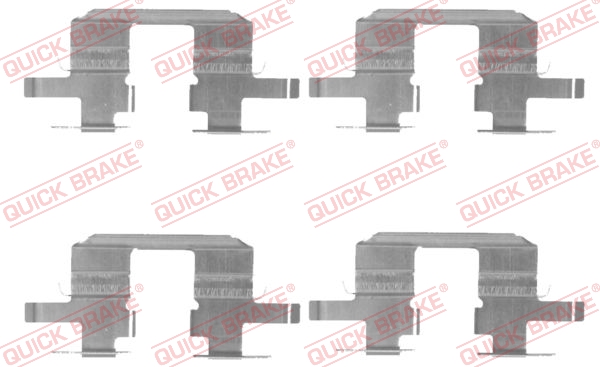 Accessory Kit, disc brake pad - 109-1711 QUICK BRAKE