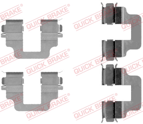 Комплектующие, колодки дискового тормоза - 109-1712 QUICK BRAKE