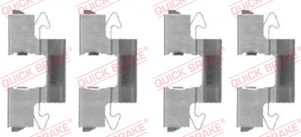 Accessory Kit, disc brake pad - 109-1714 QUICK BRAKE