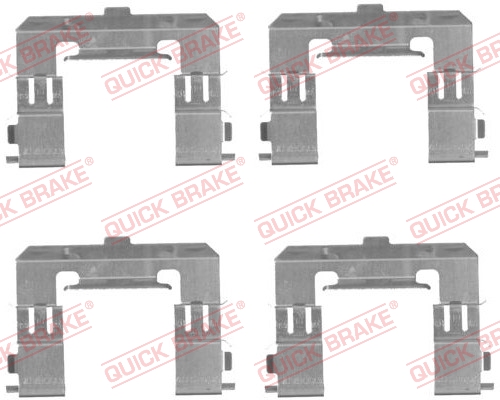 Комплектующие, колодки дискового тормоза - 109-1715 QUICK BRAKE