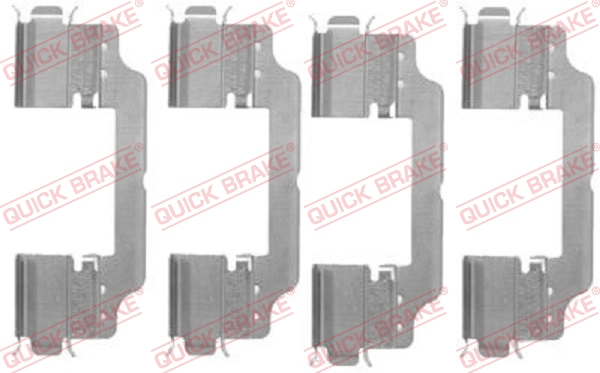 Комплектующие, колодки дискового тормоза - 109-1716 QUICK BRAKE