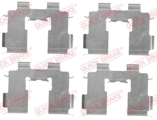 Kit accessori, Pastiglia freno - 109-1717 QUICK BRAKE